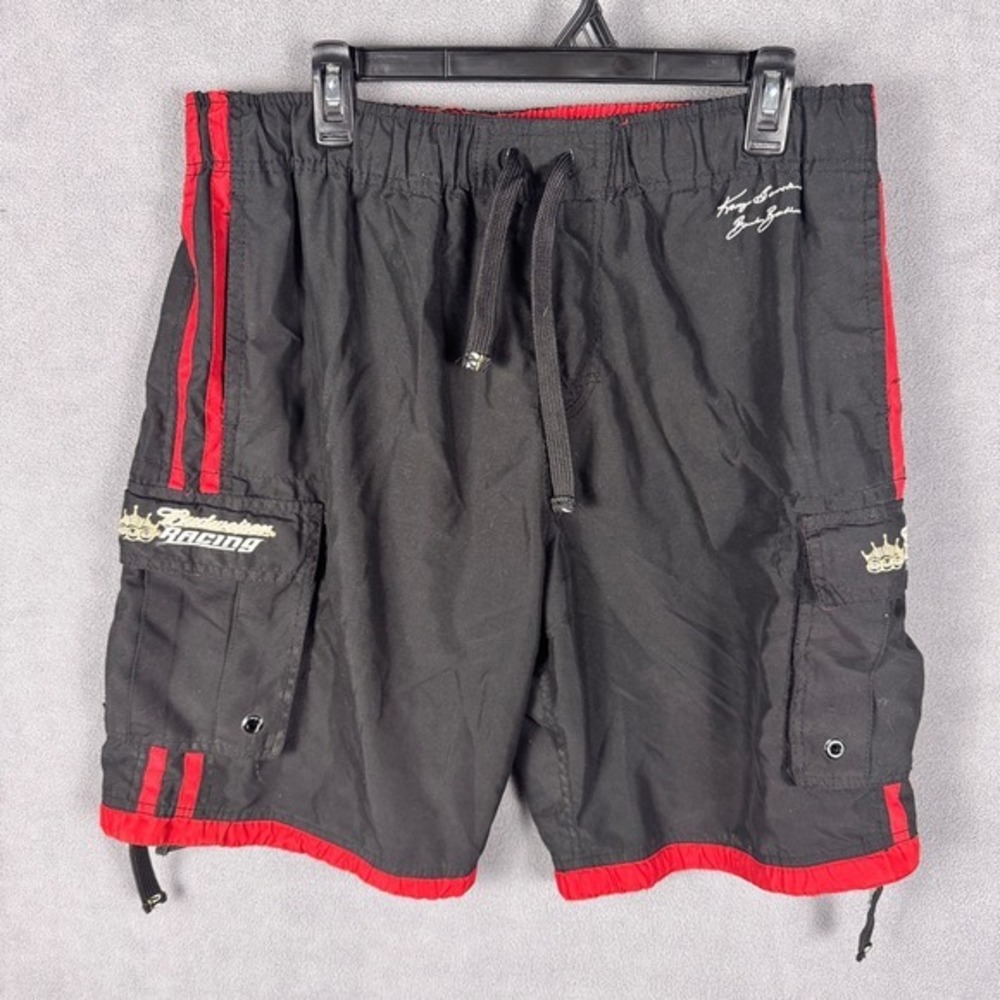 Budweiser Racing Mens L Bernstein‎ NHRA Cargo Shorts Embroidered  Vintage